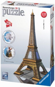3D budovy - Eiffelova věž - trojrozměrné puzzle - 4539