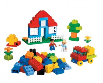 Lego DUPLO 5507 - velký box s kostkami   - 4444
