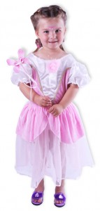 Karnevalový kostým - princezna bílo- růžová
