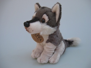 Malý plyšový vlk - 009021