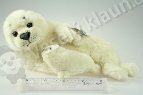 Plyšový tuleň s mládětem - 008829