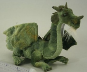 Plyšový drak zelený - 009197